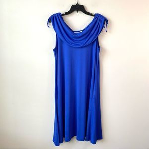 David Meister‎ Jersey Knit Dress Blue L